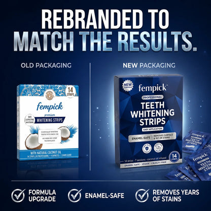 Fempick Whitening Strips - Instant Whitening - 14 Strips