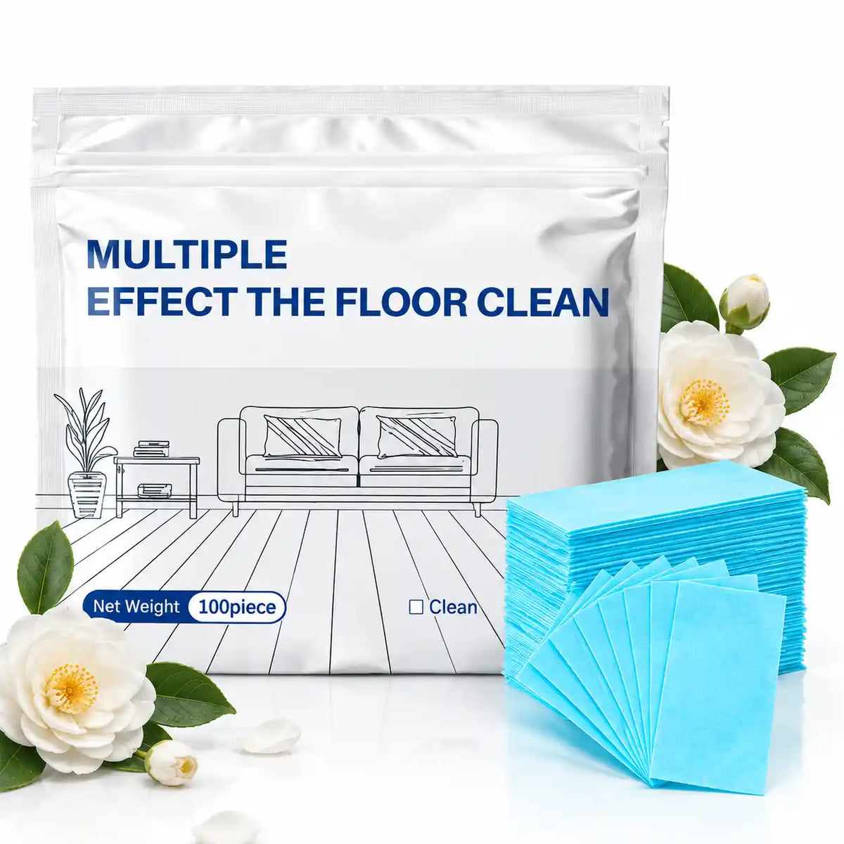 🧼Multi-Purpose Floor Cleaning Sheets – Concentrated Dissolvable Cleaning Tablets for Hardwood & Tile Floors