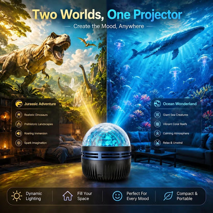 🦖🎁360° Smart Holographic Starry Sky Projector (HD Smart Dynamic 5D)