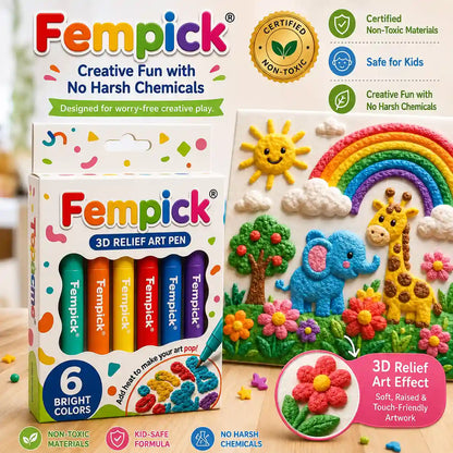 Save 50% by ordering today丨Fempick® 3D Relief Art Pen – Turn Flat Drawings Into Touchable 3D Art🪄