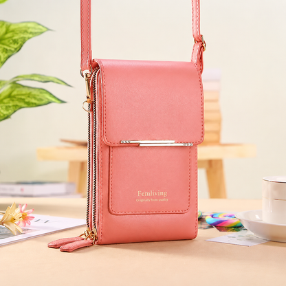 2026 Trendy Minimalist Elegant Women's Touchscreen Crossbody Phone Wallet