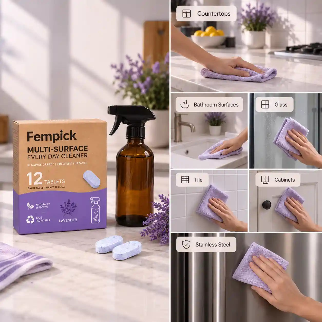 Fempick Multi-Surface Cleaning Tablets
