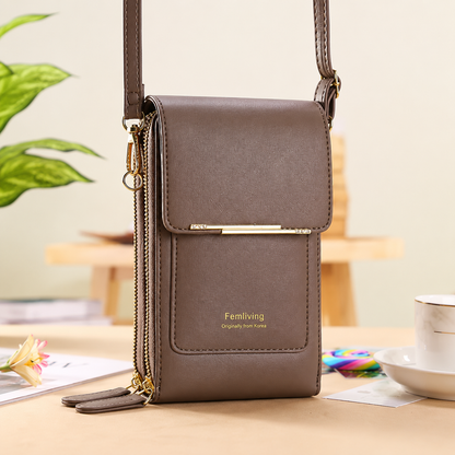 2026 Trendy Minimalist Elegant Women's Touchscreen Crossbody Phone Wallet