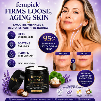 ✨Up TO 70% OFF 💯 Fempick® Biotin 10-in-1 Skin Restoration Cream