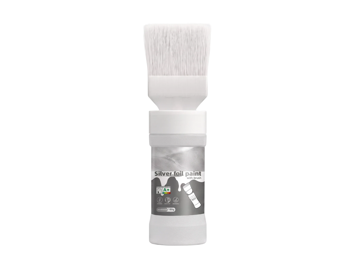 ✨New Arrival✨🖌️🏠Water-Based Metallic Silver Paint with Built-in Brush💥👍