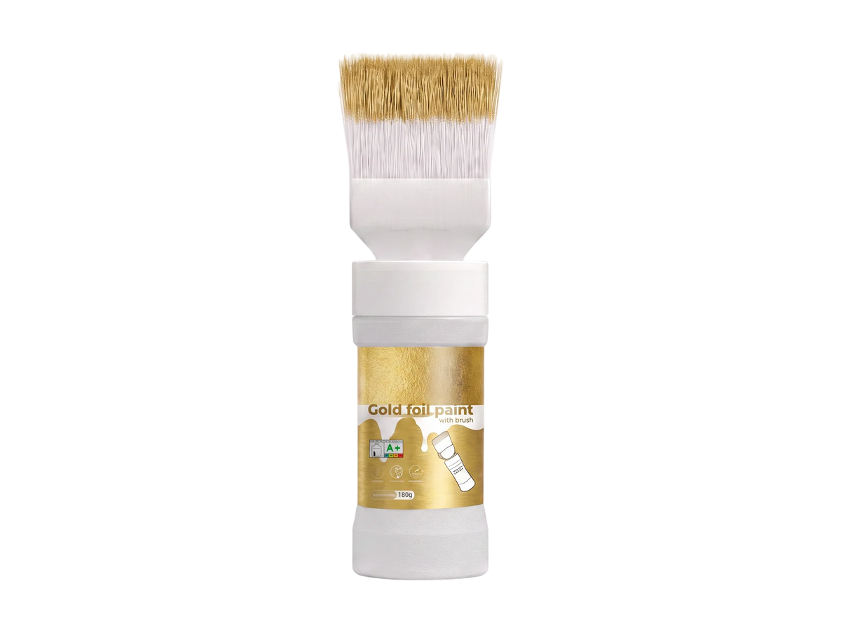 ✨New Arrival✨🖌️🏠Water-Based Metallic Silver Paint with Built-in Brush💥👍