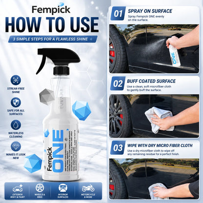 Fempick Miracle Multi-Surface Spray: Clean, Shine & Protect