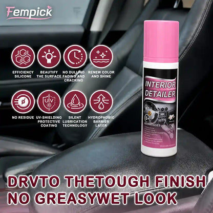 Fempick Ultimate Protection for Vinyl, Rubber, and Plastic Surfaces Car Interior Detailer and Protectant