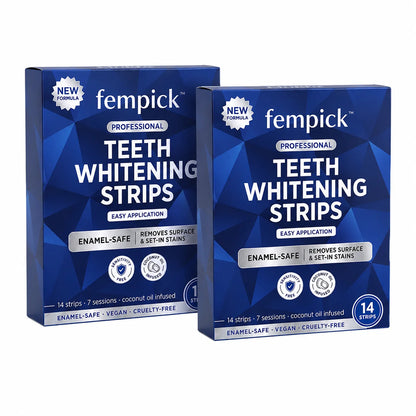 Fempick Whitening Strips - Instant Whitening - 14 Strips