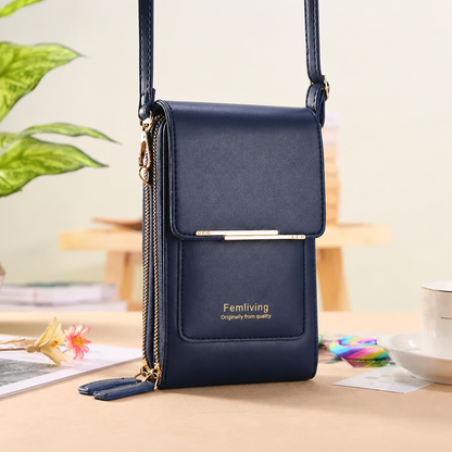 2026 Trendy Minimalist Elegant Women's Touchscreen Crossbody Phone Wallet