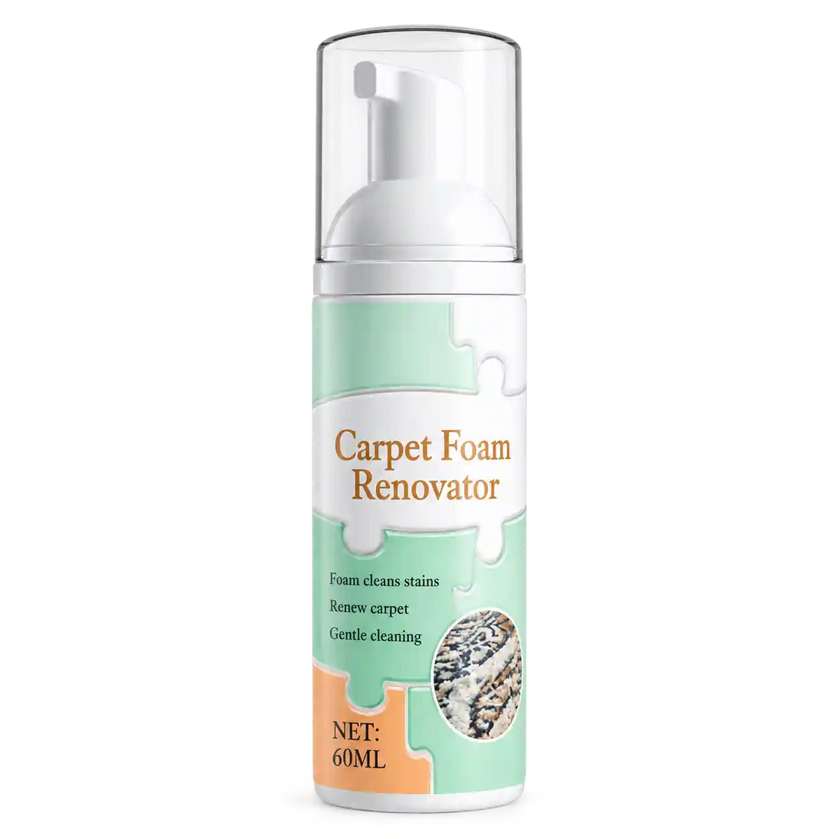 Waterless Carpet Foam Stain Remover with Towel