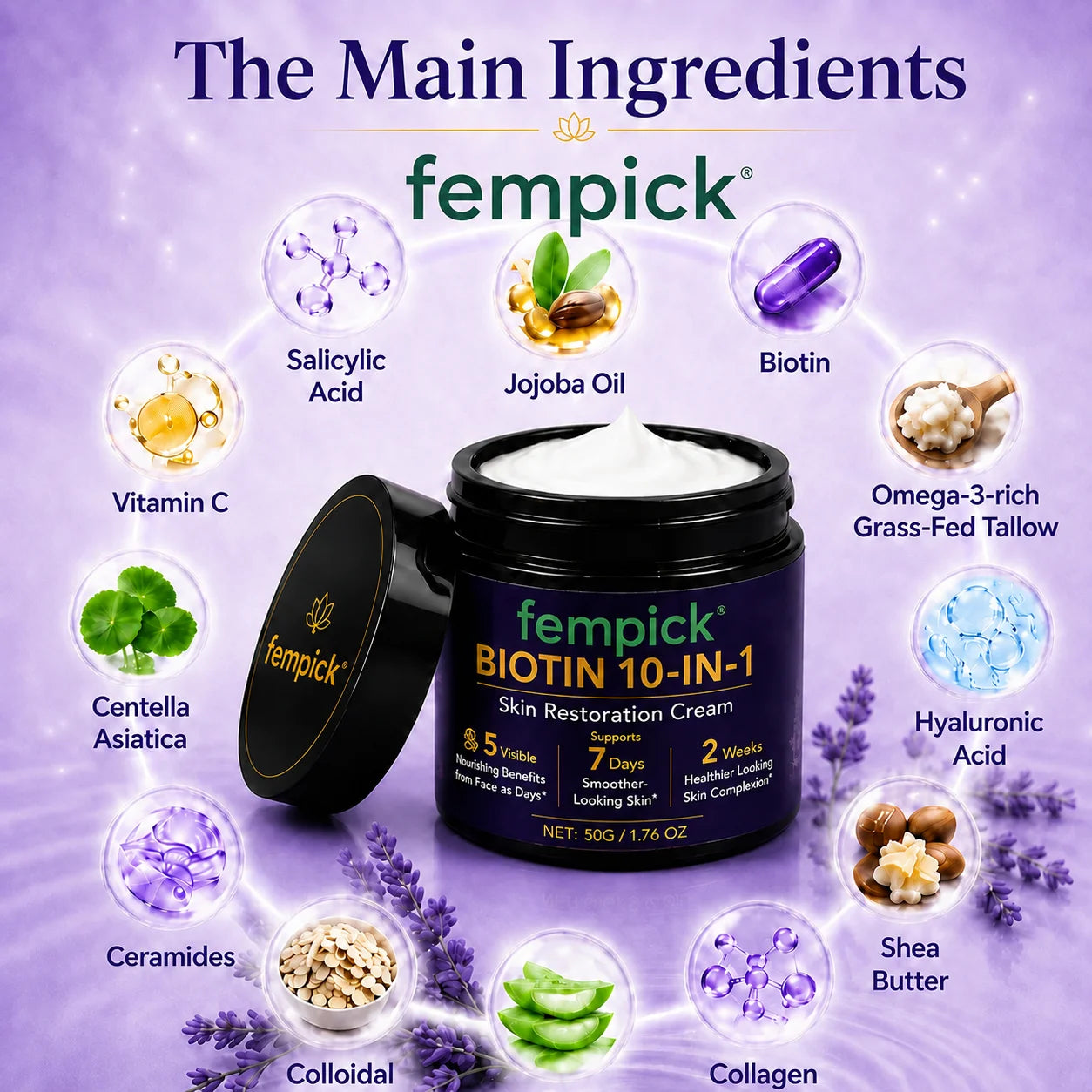 ✨Up TO 70% OFF 💯 Fempick® Biotin 10-in-1 Skin Restoration Cream