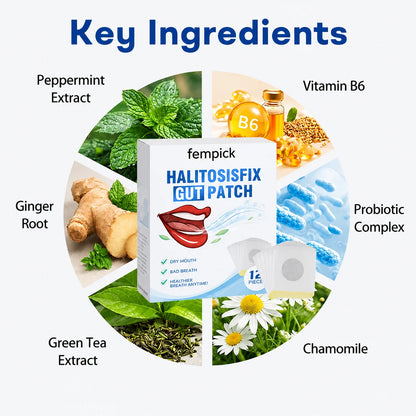 🔥75K+SOLD🔥Fempick® HalitosisFix Gut Patch-Regulates intestinal flora and eliminates oral odor🎉Special limited-time discount