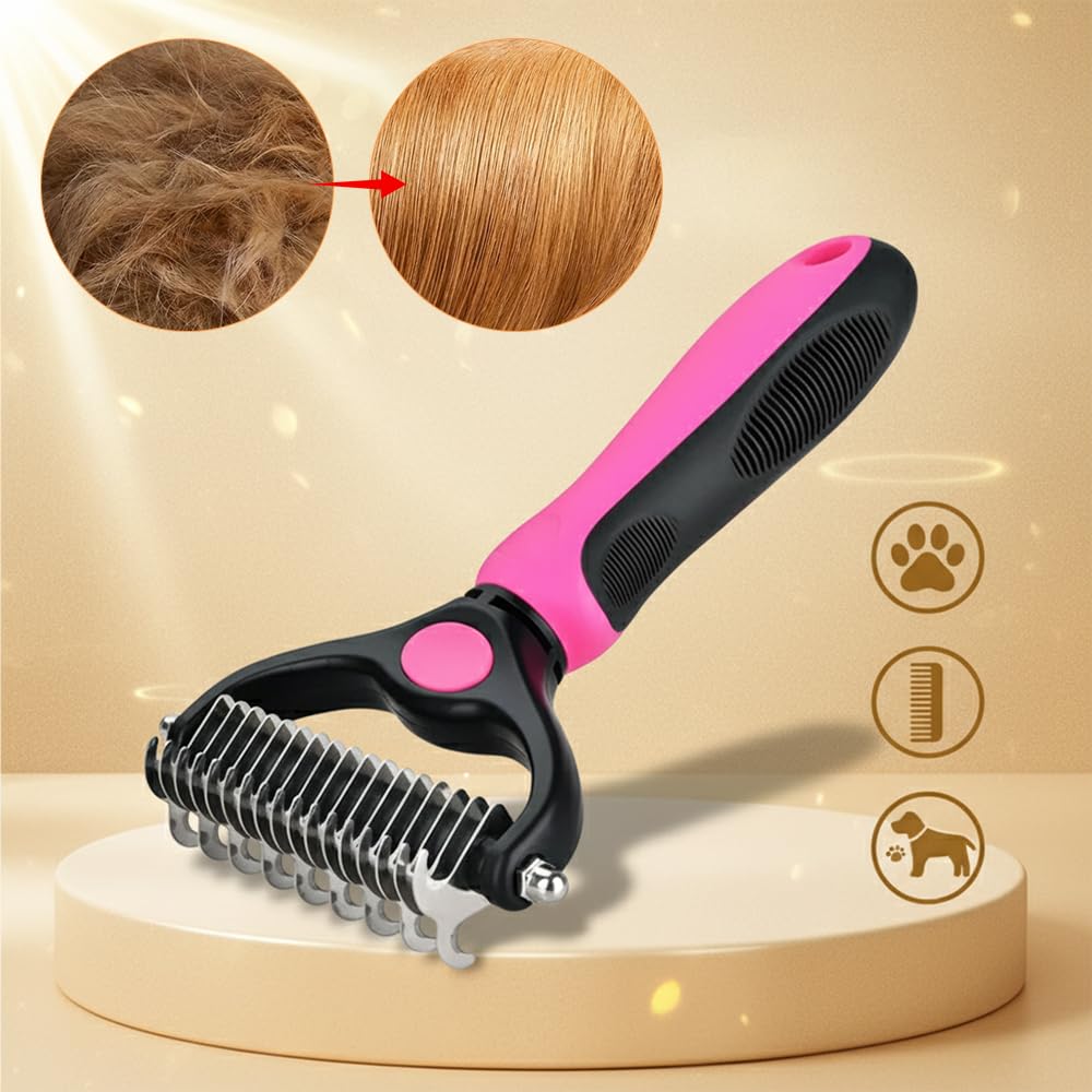 Fempick™ 95% Less Shedding Grooming Tool,2-in-1 Deshedding & Dematting Comb