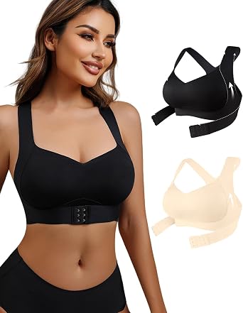 Fempick Wireless Wide-Strap Bra, Seamless Back-Smoothing Full Coverage, W-Shaped 3D Jelly Lift, Soft Stretch Fabric