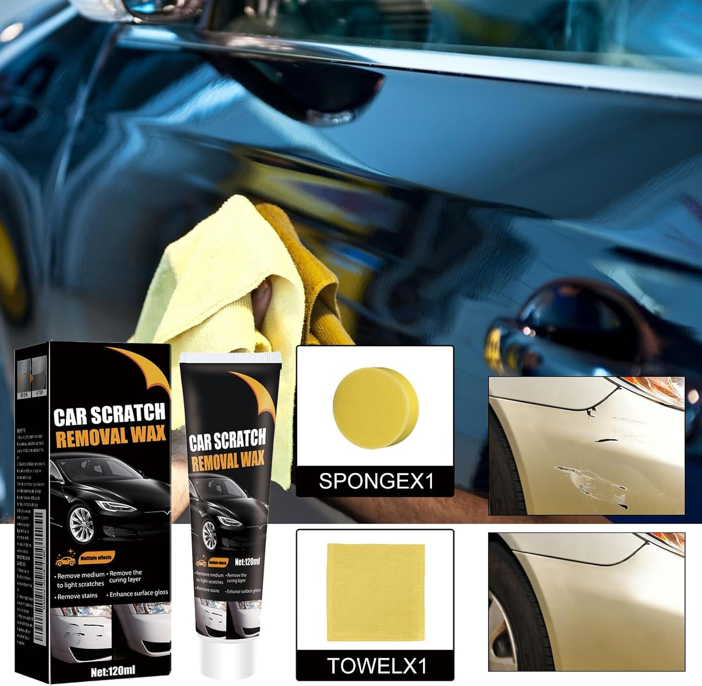 🔥Last Day Sale 55%🔥Car Scratch Repair Paste– Easy Application, Quick Drying & Invisible Finish 🔧