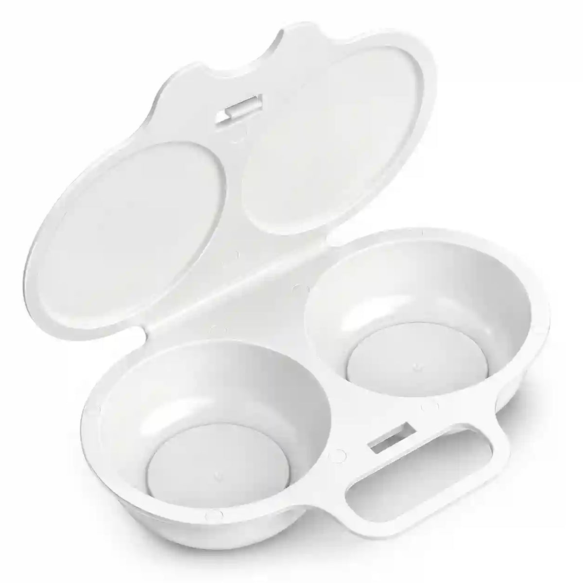 🥳2026 HOT SALE🥳💞50K+ SOLD! 🥗🎁 50% OFF! Microwave Egg Poacher——Dual‑cavity, non‑stick & easy clean. Healthier than frying – stock up & save! 🏠✅