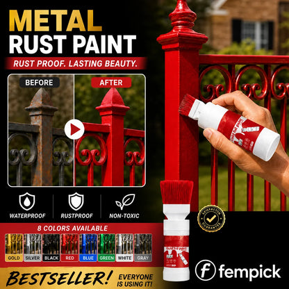 ✨New Arrival✨🖌️🏠Water-Based Metallic Silver Paint with Built-in Brush💥👍