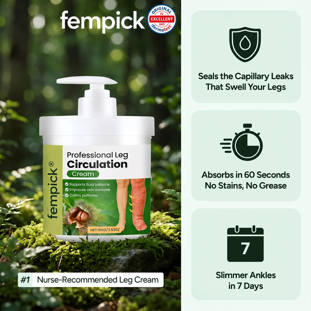 Fempick® Professional Leg Circulation Cream