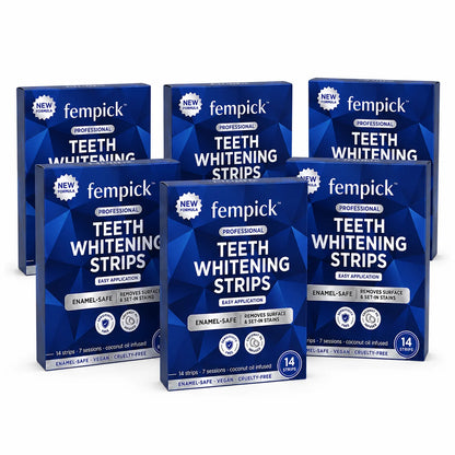 Fempick Whitening Strips - Instant Whitening - 14 Strips