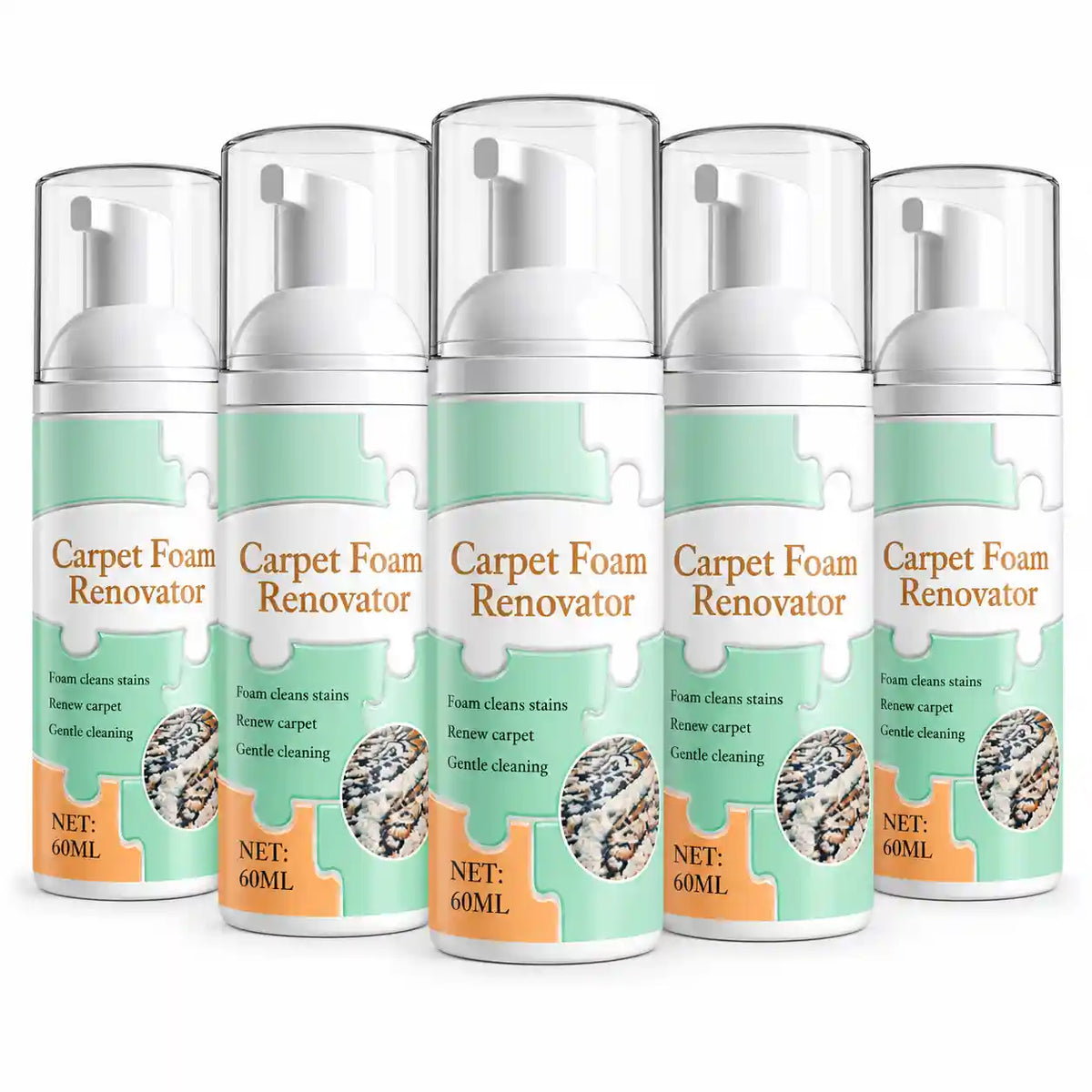 Waterless Carpet Foam Stain Remover with Towel