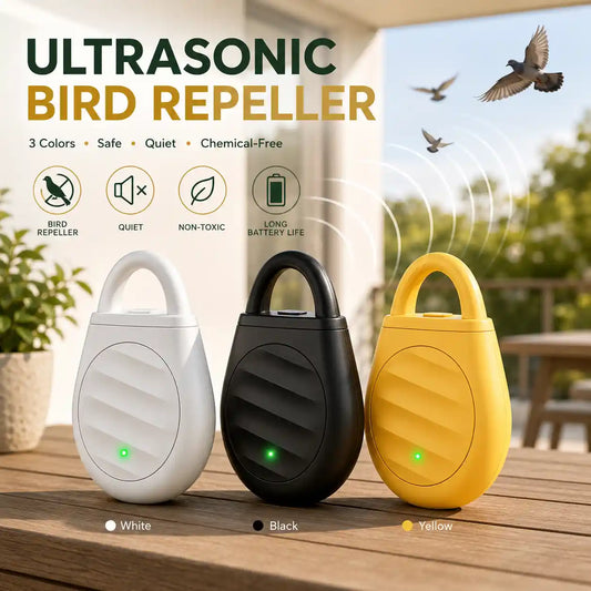 🐦No more trouble from birds, beasts and locusts！Portable Ultrasonic Bird Repellent Keychain