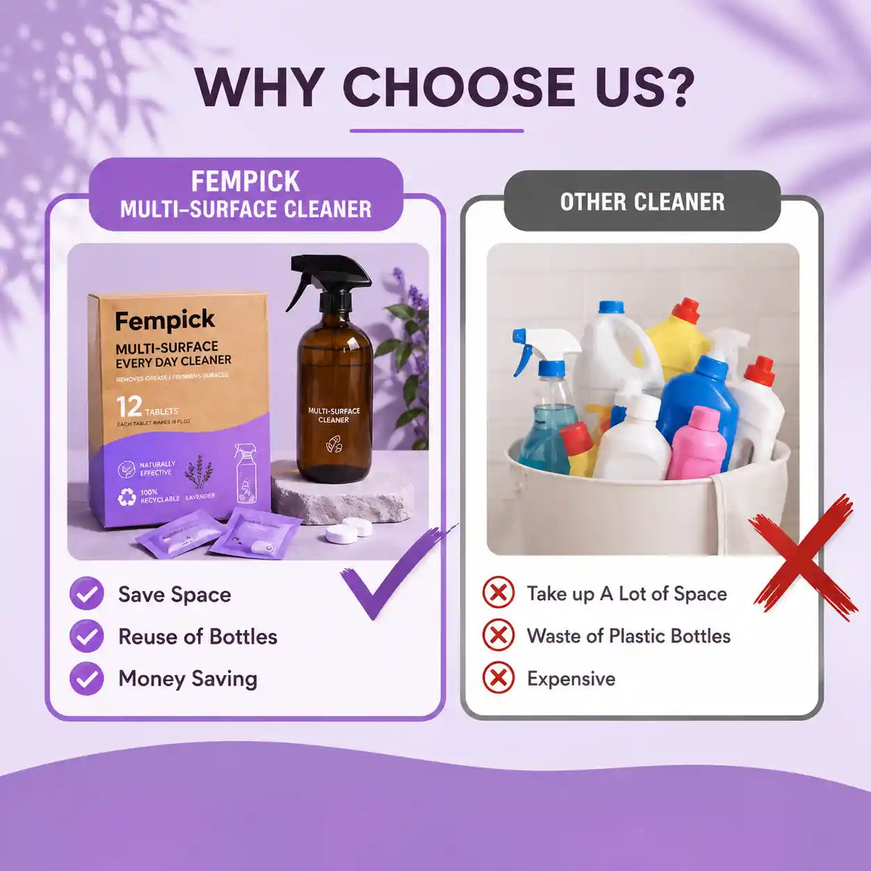 Fempick Multi-Surface Cleaning Tablets