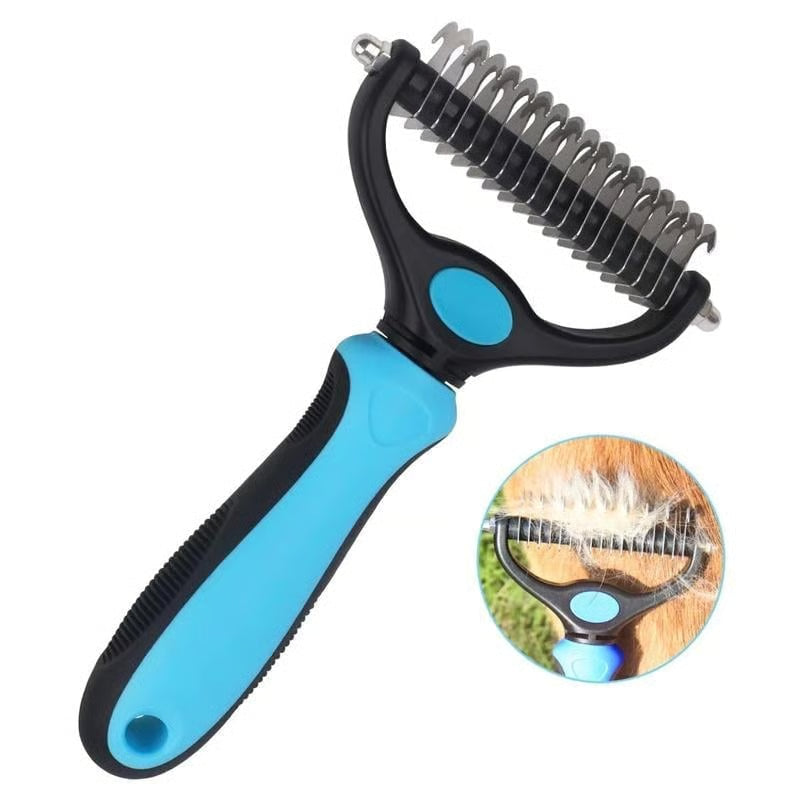 Fempick™ 95% Less Shedding Grooming Tool,2-in-1 Deshedding & Dematting Comb