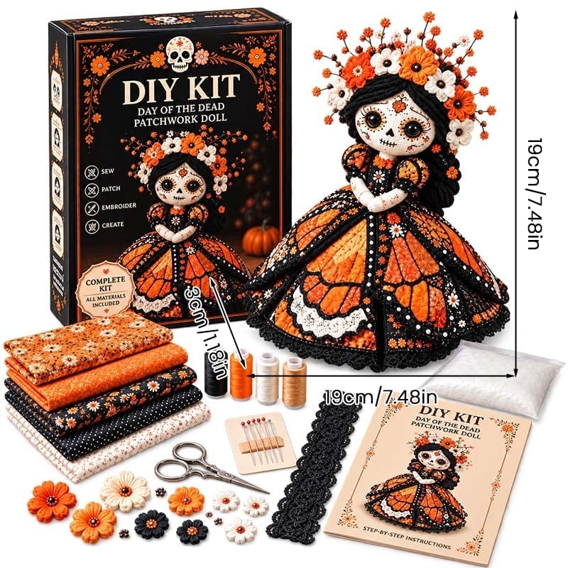 Halloween Patchwork Doll DIY Kit