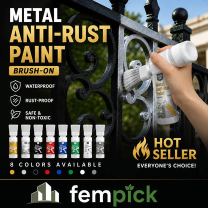 ✨New Arrival✨🖌️🏠Water-Based Metallic Silver Paint with Built-in Brush💥👍