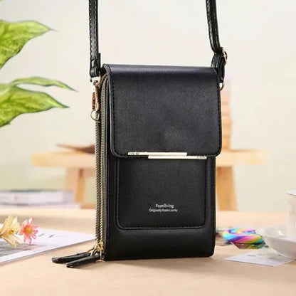2026 Trendy Minimalist Elegant Women's Touchscreen Crossbody Phone Wallet