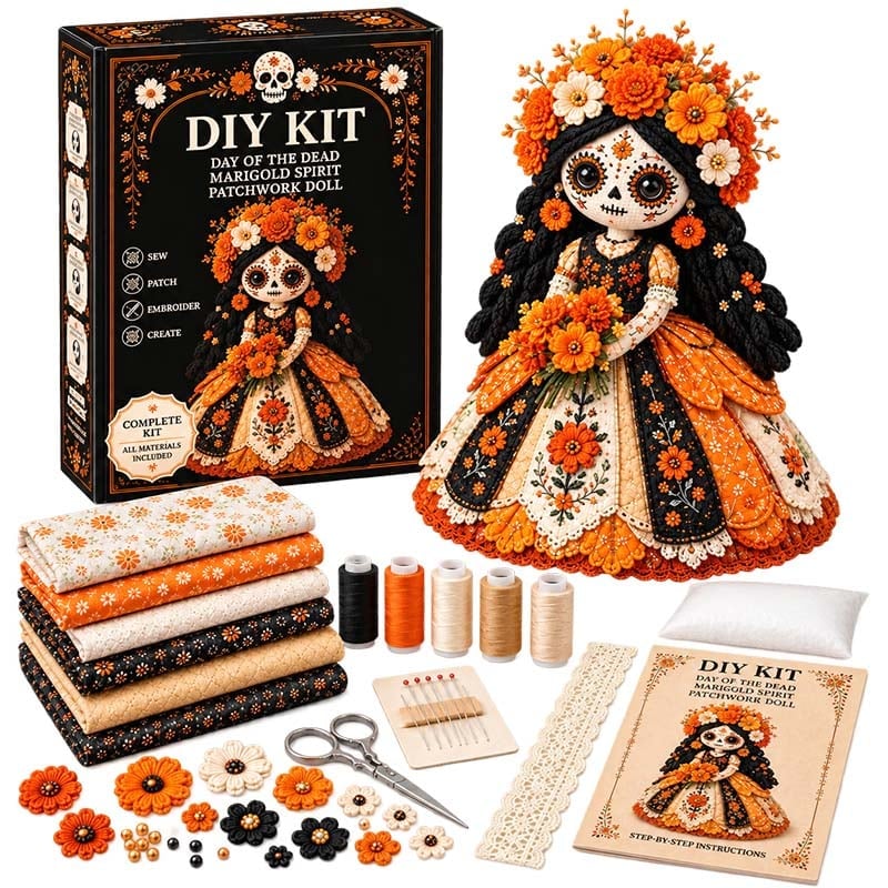 Halloween Patchwork Doll DIY Kit