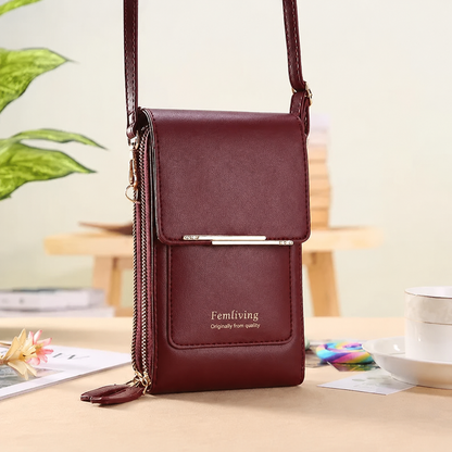 2026 Trendy Minimalist Elegant Women's Touchscreen Crossbody Phone Wallet