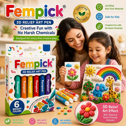 Save 50% by ordering today丨Fempick® 3D Relief Art Pen – Turn Flat Drawings Into Touchable 3D Art🪄