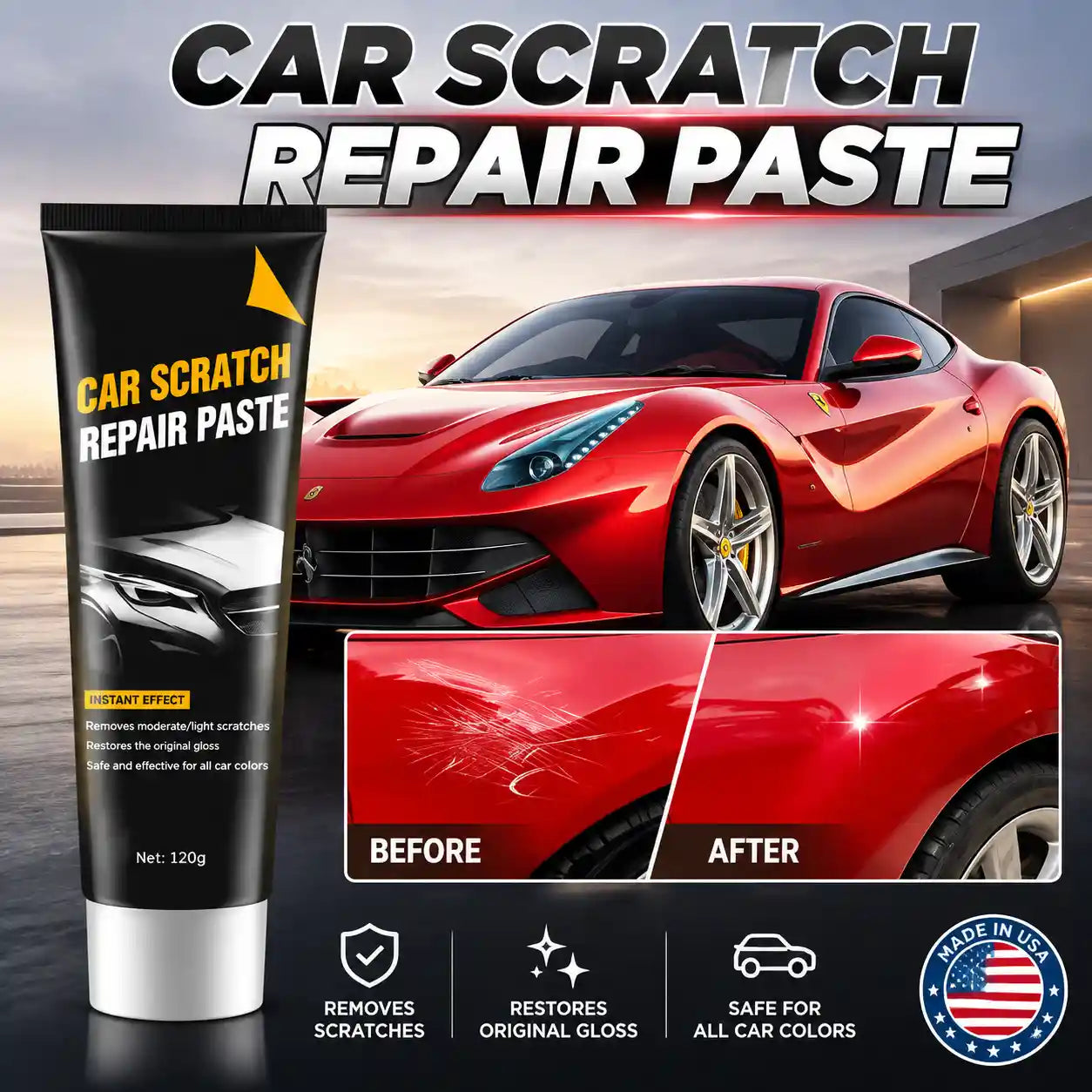 🔥Last Day Sale 55%🔥Car Scratch Repair Paste– Easy Application, Quick Drying & Invisible Finish 🔧