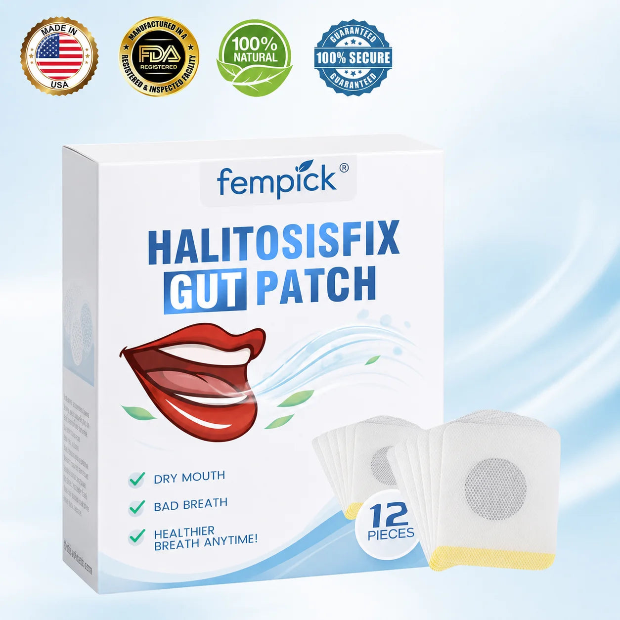 🔥75K+SOLD🔥Fempick® HalitosisFix Gut Patch-Regulates intestinal flora and eliminates oral odor🎉Special limited-time discount