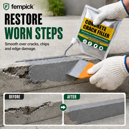 🏠 Waterproof Concrete Crack Filler for Indoor & Outdoor Use