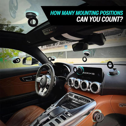 Fempick-X sticks to your car, mirror, desk, or wall. MagSafe compatible for GPS, calls, or shooting content.