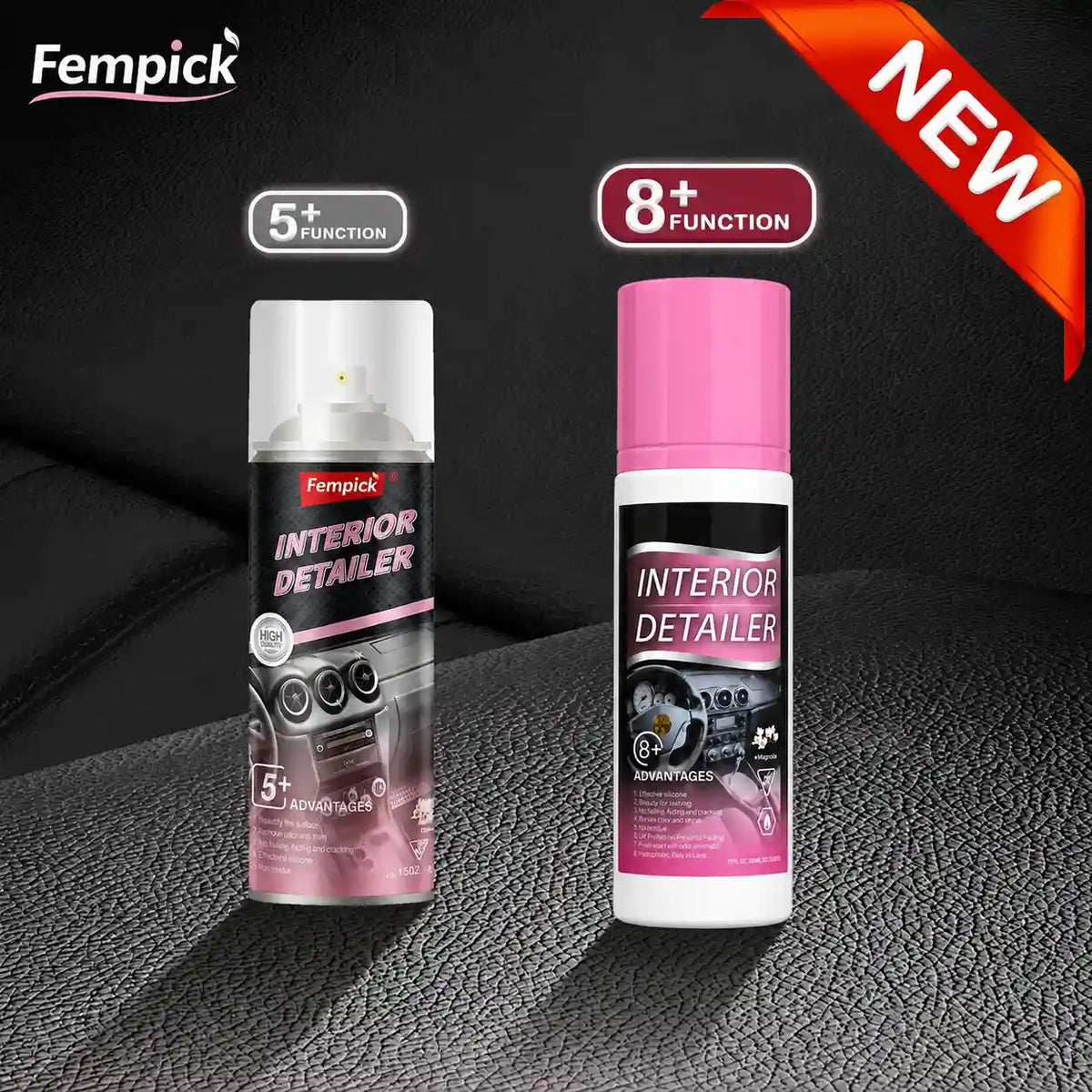 Fempick Ultimate Protection for Vinyl, Rubber, and Plastic Surfaces Car Interior Detailer and Protectant