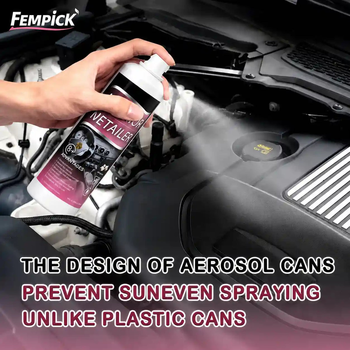 Fempick Ultimate Protection for Vinyl, Rubber, and Plastic Surfaces Car Interior Detailer and Protectant
