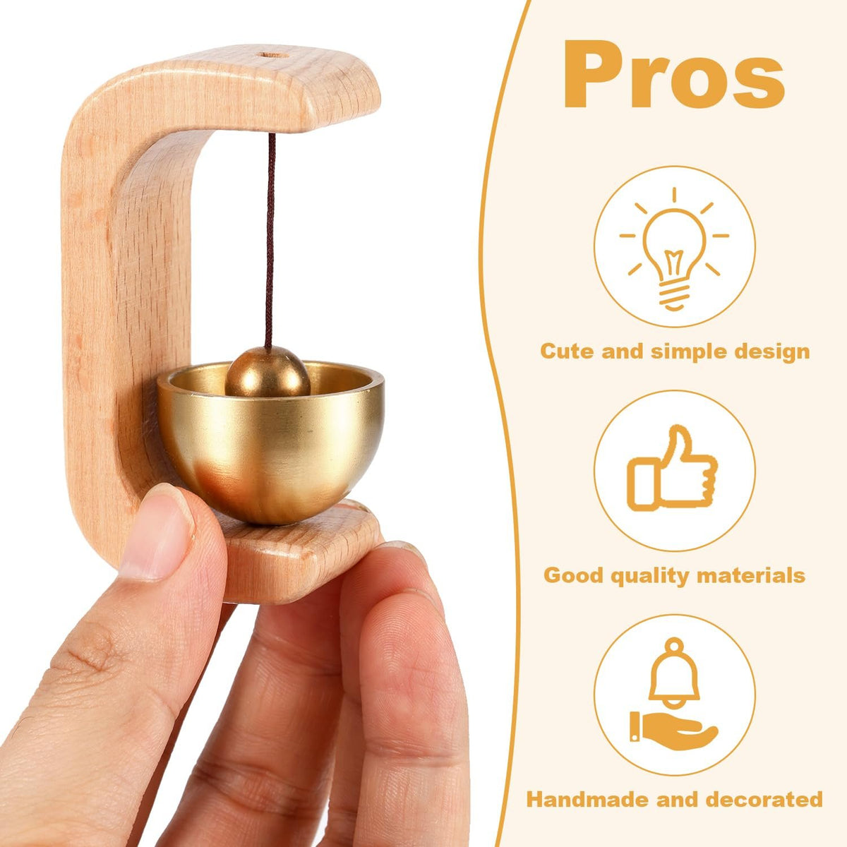 Minimalist Magnetic Wooden Door Chime