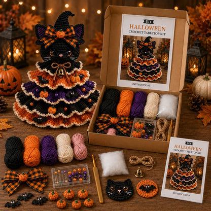 🎃 Halloween Crochet Tabletop Decor DIY Kit