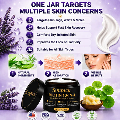 ✨Up TO 70% OFF 💯 Fempick® Biotin 10-in-1 Skin Restoration Cream