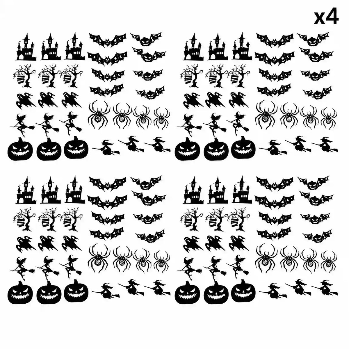 Halloween LED Wall Lights Silhouette Stickers