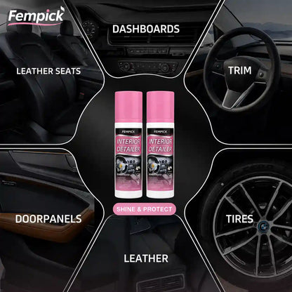 Fempick Ultimate Protection for Vinyl, Rubber, and Plastic Surfaces Car Interior Detailer and Protectant