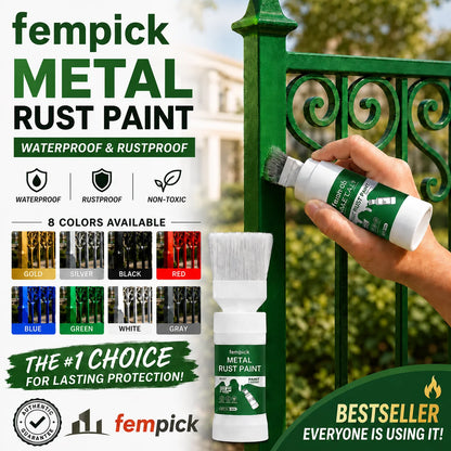 ✨New Arrival✨🖌️🏠Water-Based Metallic Silver Paint with Built-in Brush💥👍
