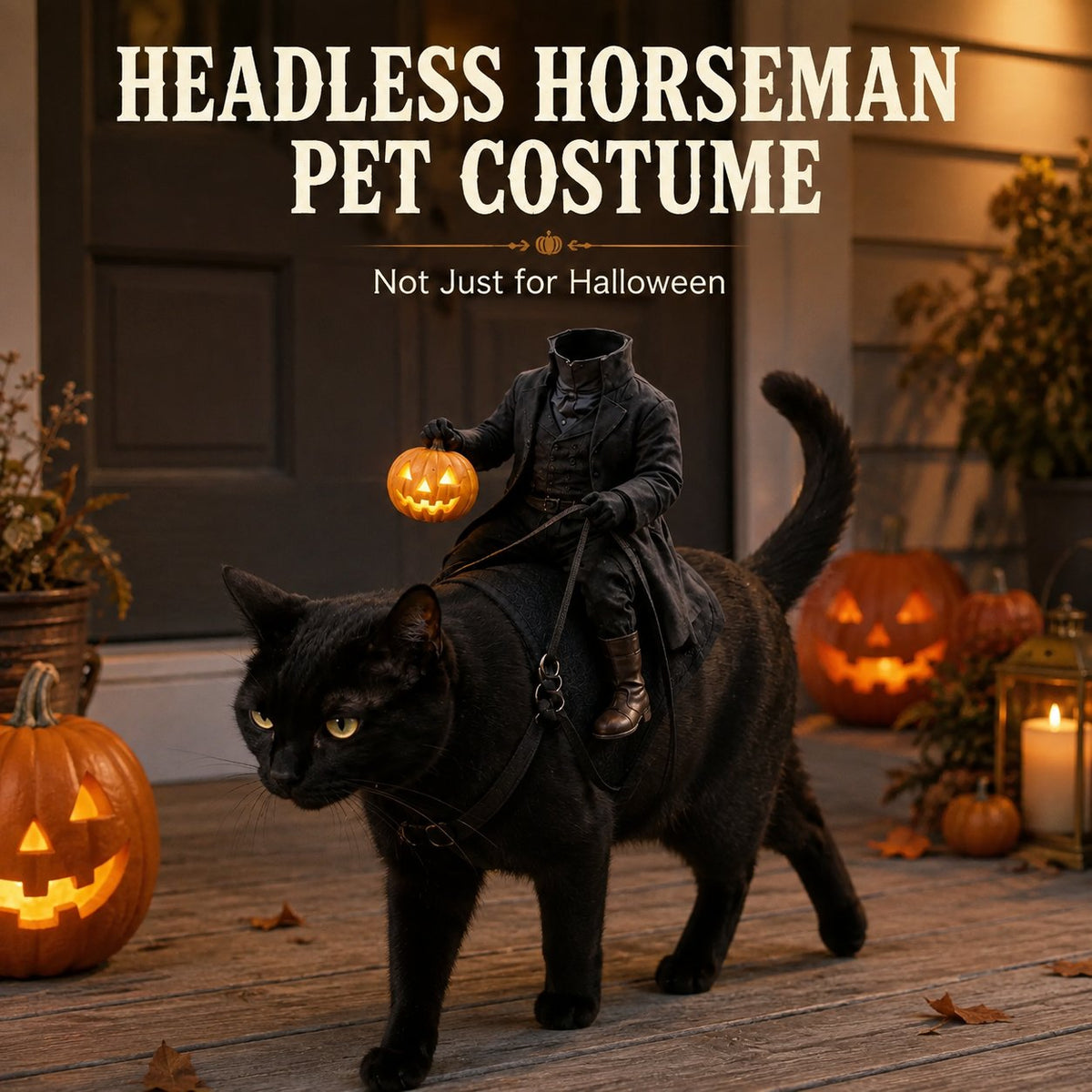 Headless Horseman windswept cape detail