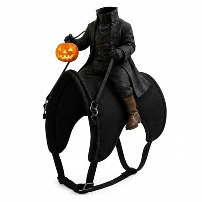 🎃 Headless Horseman Pet Costume — Hilarious Halloween Rider for Cats & Dogs 🐎
