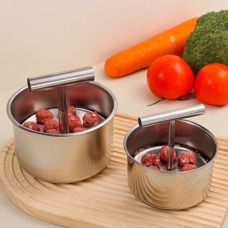 Stainless steel meatball mould for preparing multiple meatballs
