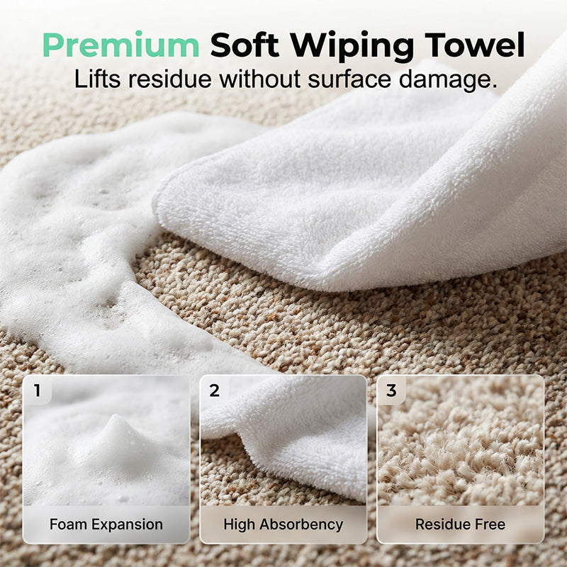 Compact 60ml carpet foam stain remover bottle